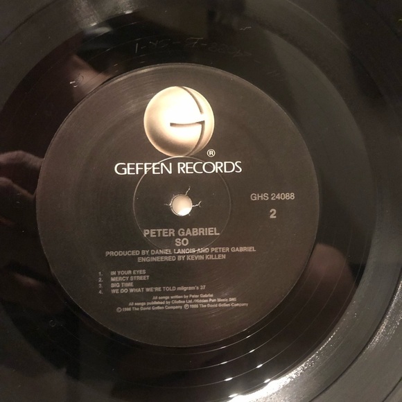 Peter Gabriel LP So 1986 NM Vinyl Beauty - Picture 6 of 10